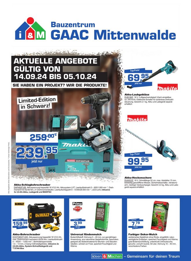 September Angebot Baumarkt