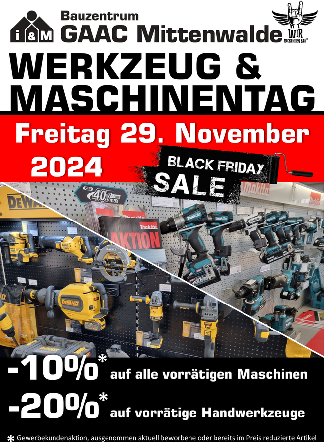 Rabattaktion zum Black Friday